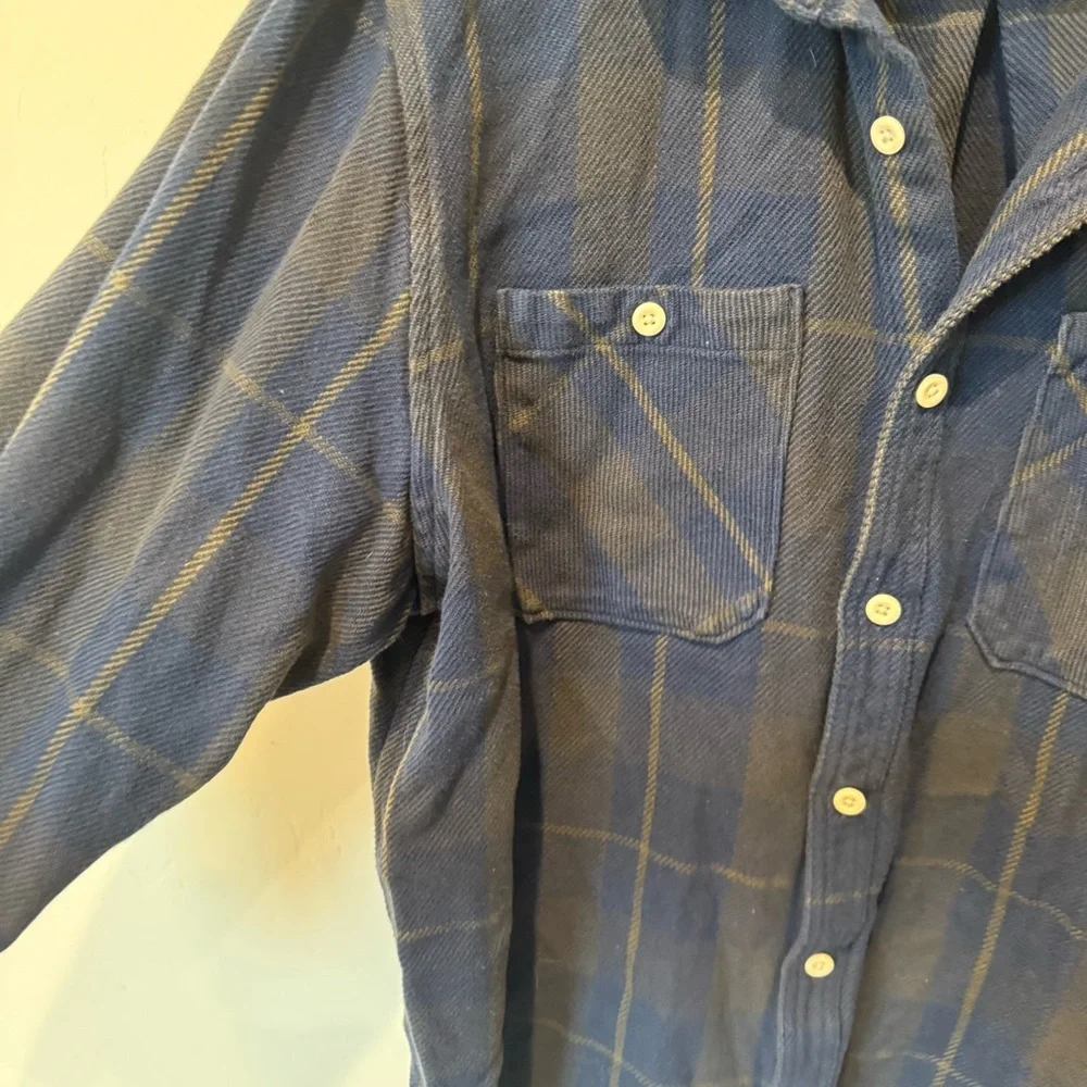The North Face Navy Plaid Shirt Jacket Men’s Size XXL Outdoor Warm Hiking Fall